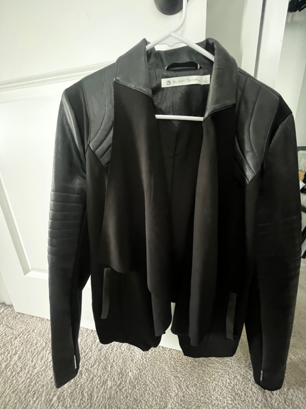Blanc Noir Leather Moto Jacket